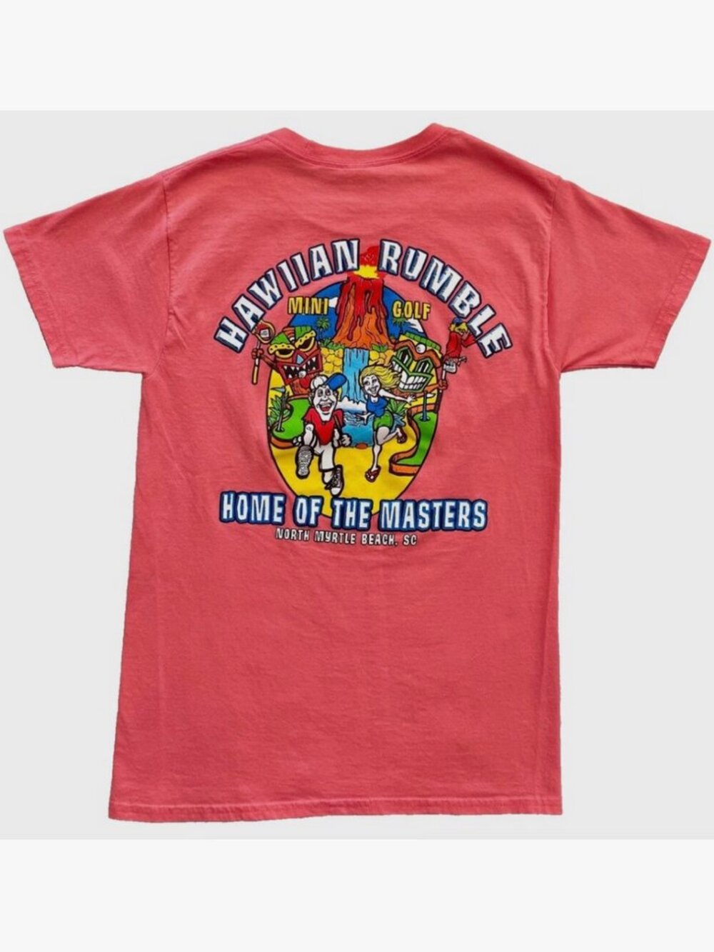 NEW HAWAIIAN RUMBLE HOME OF THE MASTERS MINI GOLF TEE MYRTLE BEACH T-SHIRT SMALL